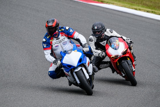 Jonathan riding with his friend Mark at The Ridge
