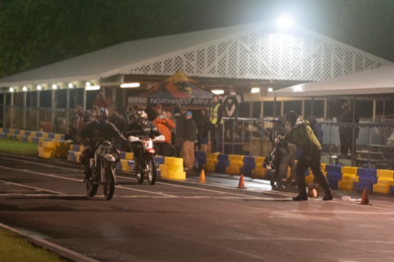 The checkered flag at the end of the 12-hour (photo 76 of 77)