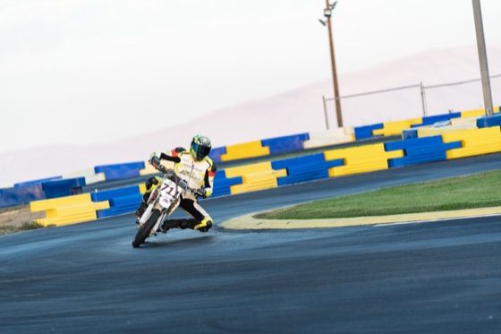 Garrick Fulbright on the #711 through a corner along the barriers on Sunday morning (photo 105 of 117)