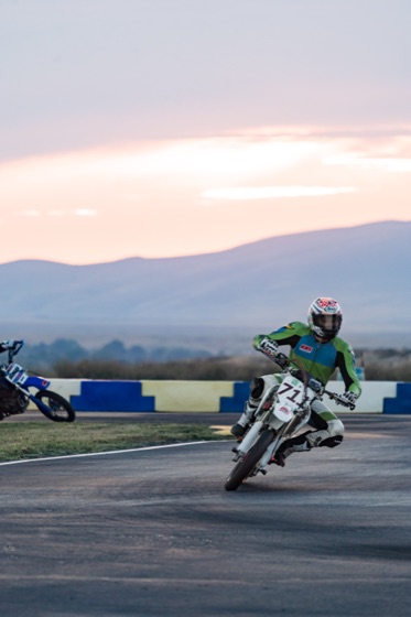 John Gessner on the #711 through a corner at dusk (photo 51 of 117)