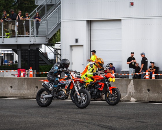 Hannah Johnson riding the #101 Spiva Racing KTM 450 SMR at Vancouver Island Motorsport Circuit (photo 48 of 61)