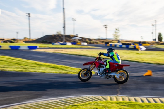 Jonathan Spiva (#711) riding the Ducati Desmo450 in the Asphalt Expert heat on Saturday at Tri-City Kart Club (photo 5 of 22)