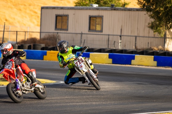 Jonathan Spiva (#711) riding the Honda CRF150R in the Mini GP heat on Sunday at Tri-City Kart Club (photo 11 of 22)