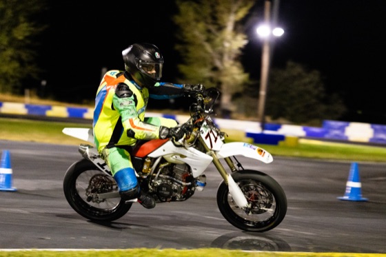 Jonathan Spiva (#711) riding the Honda CRF150R in the Mini GP main on Sunday at Tri-City Kart Club (photo 17 of 22)