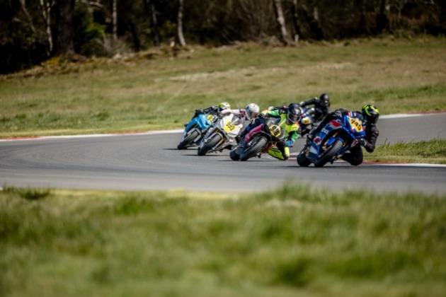 Jonathan Spiva cornering the #916 Ducati at The Ridge