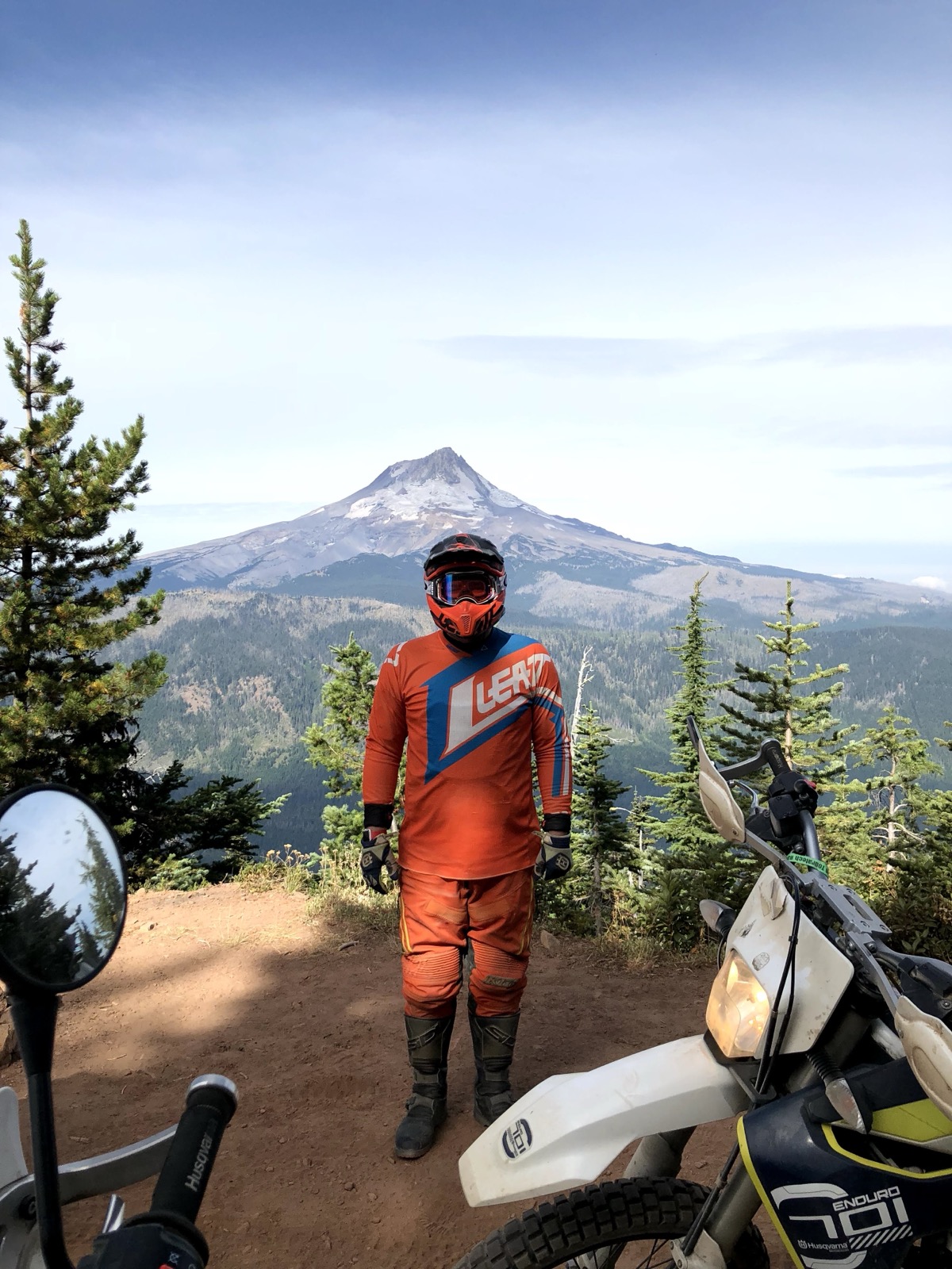 Mt Hood viewed from a dual-sport ride