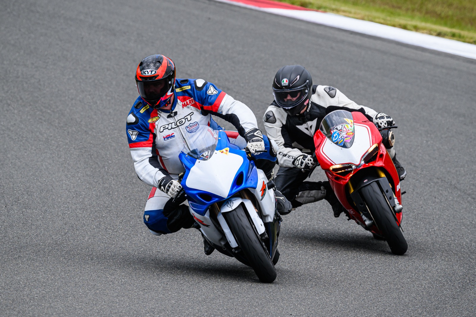 Jonathan riding with his friend Mark at The Ridge