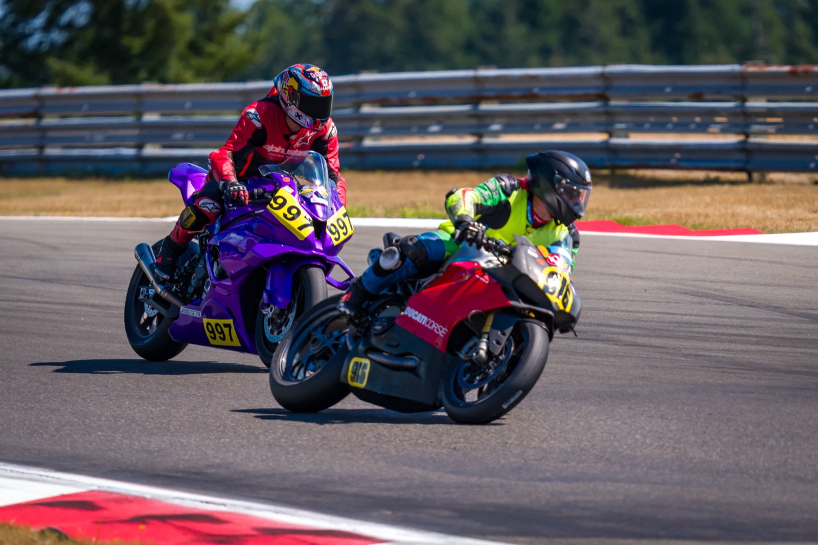Jonathan Spiva (#916) racing the Ducati Panigale R at The Ridge Motorsports Park on Saturday (photo 14 of 69)