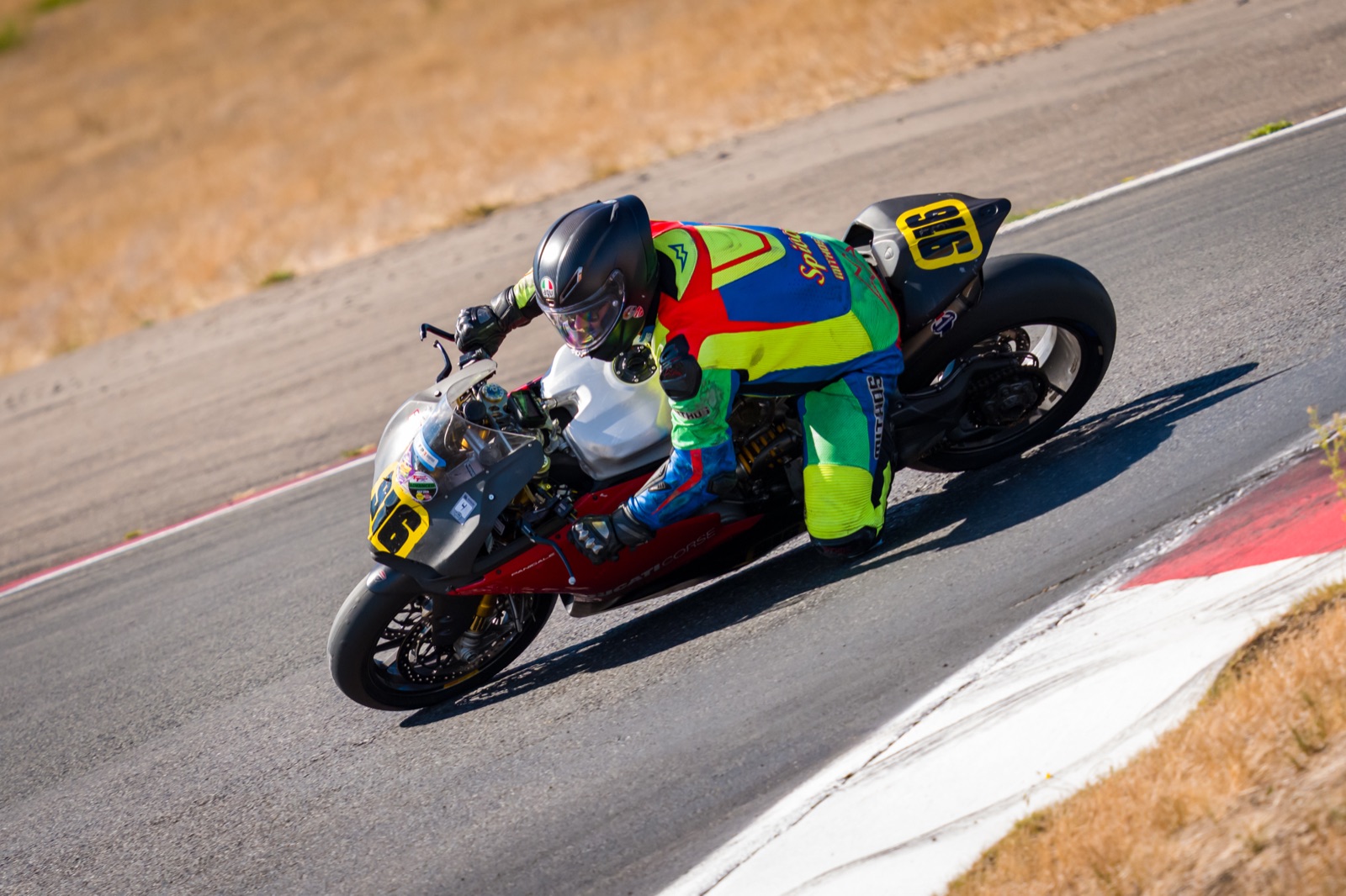 Jonathan Spiva (#916) racing the Ducati Panigale R at The Ridge Motorsports Park on Saturday (photo 32 of 69)