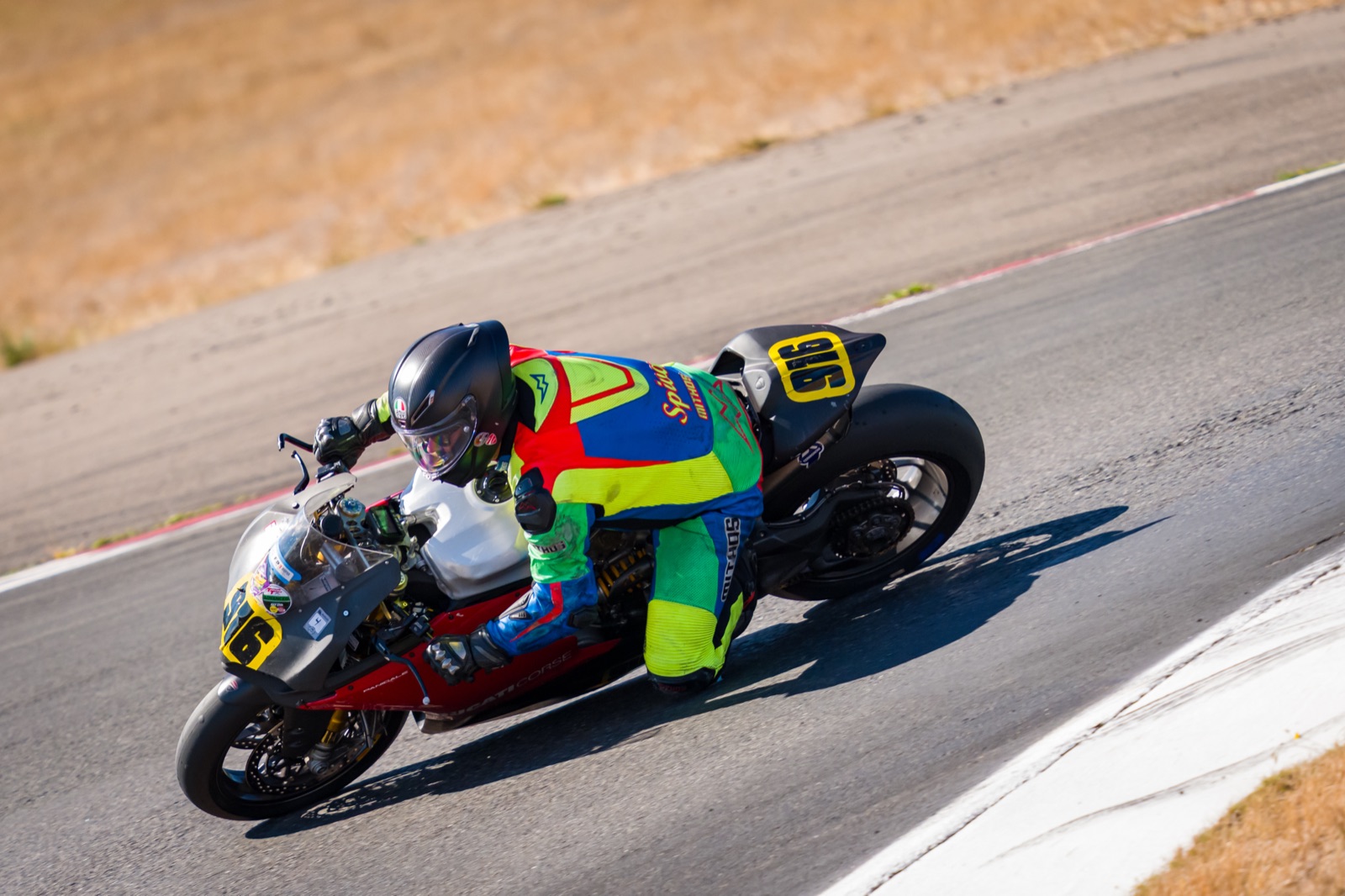 Jonathan Spiva (#916) racing the Ducati Panigale R at The Ridge Motorsports Park on Saturday (photo 33 of 69)