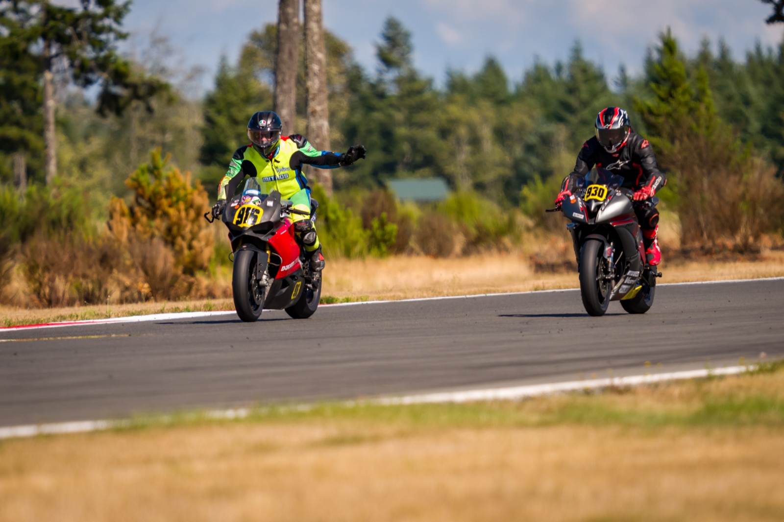 Jonathan Spiva (#916) racing the Ducati Panigale R at The Ridge Motorsports Park on Saturday (photo 36 of 69)