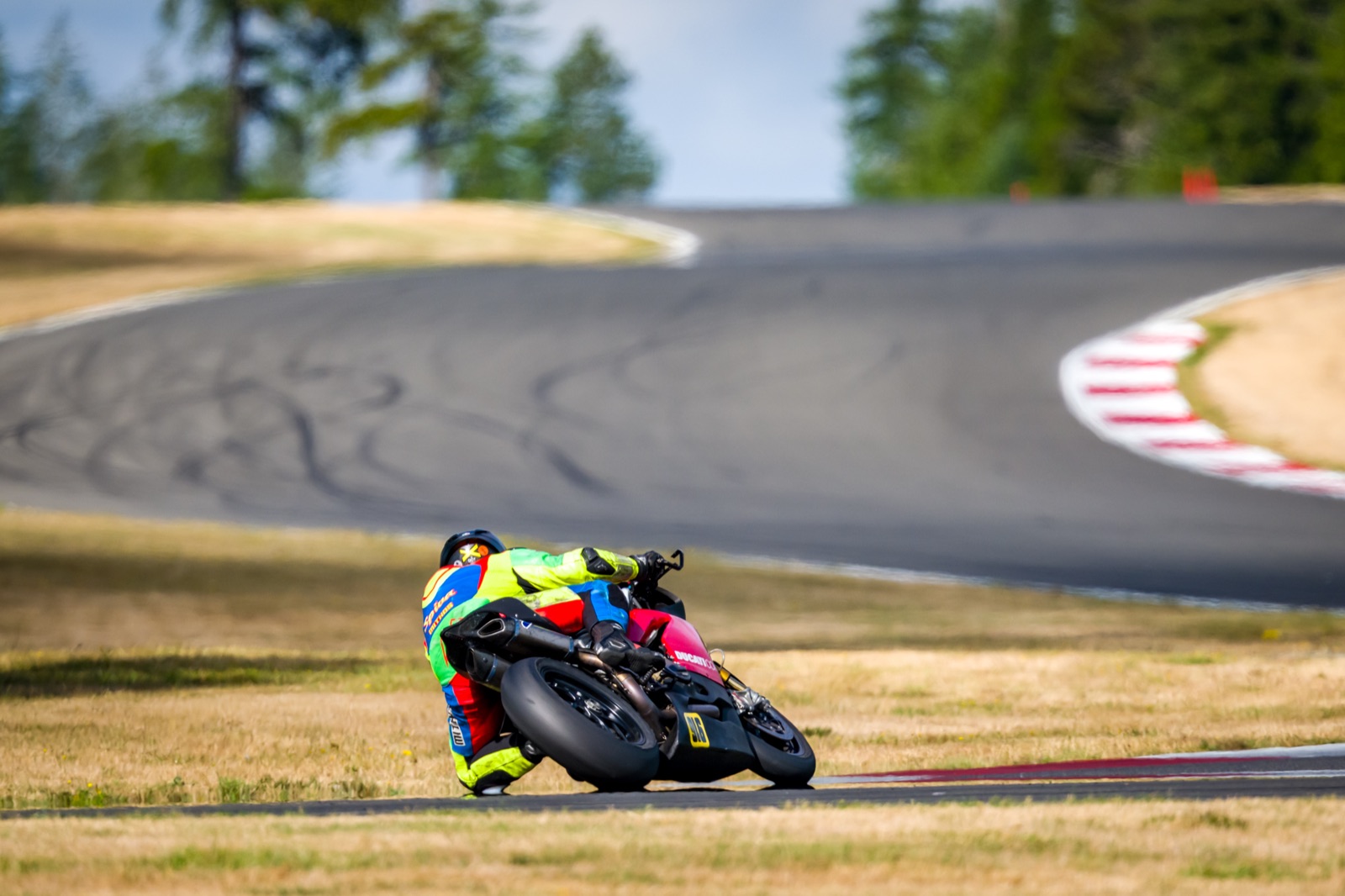 Jonathan Spiva (#916) racing the Ducati Panigale R at The Ridge Motorsports Park on Sunday (photo 41 of 69)