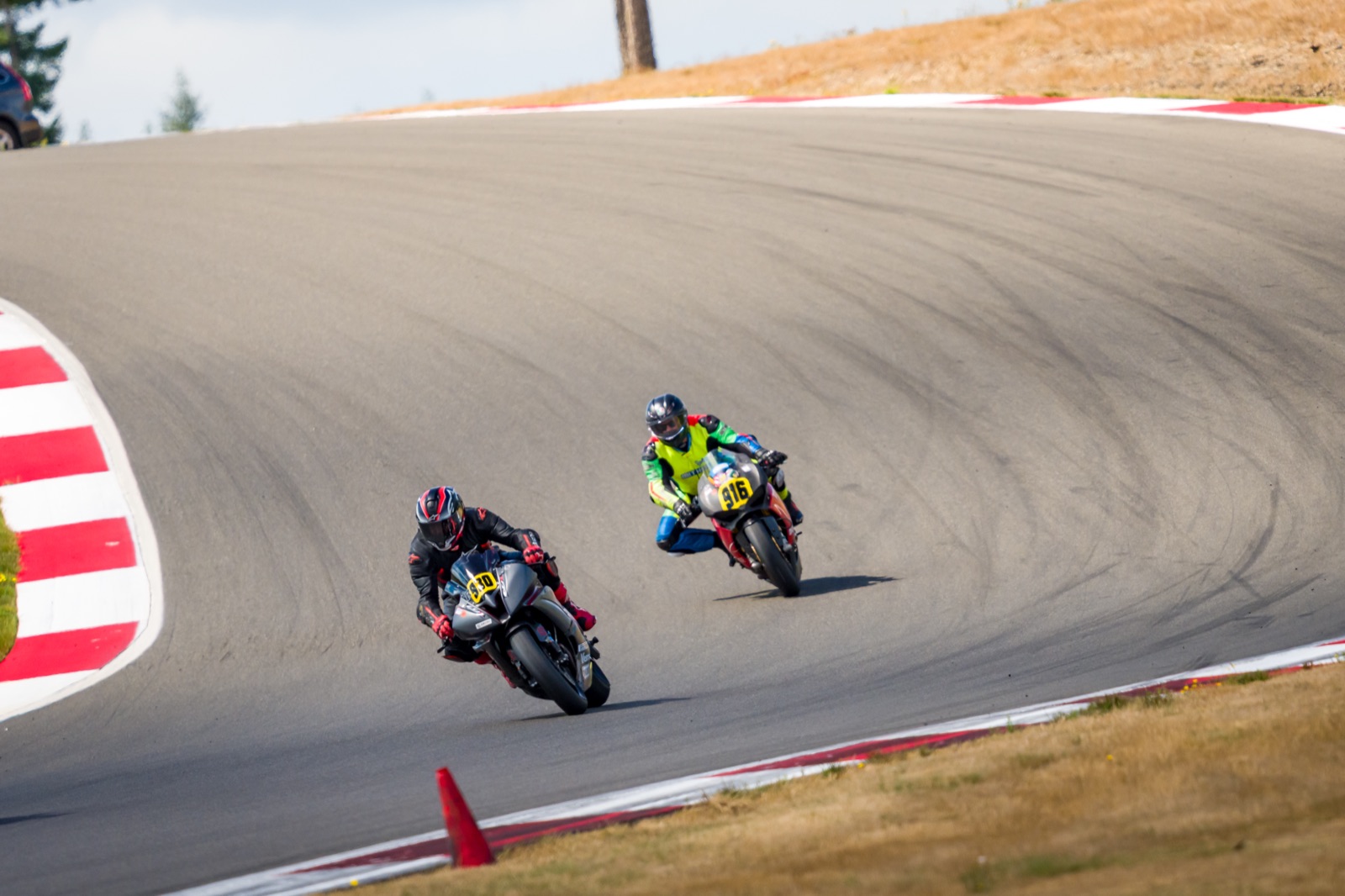 Jonathan Spiva (#916) racing the Ducati Panigale R at The Ridge Motorsports Park on Sunday (photo 46 of 69)
